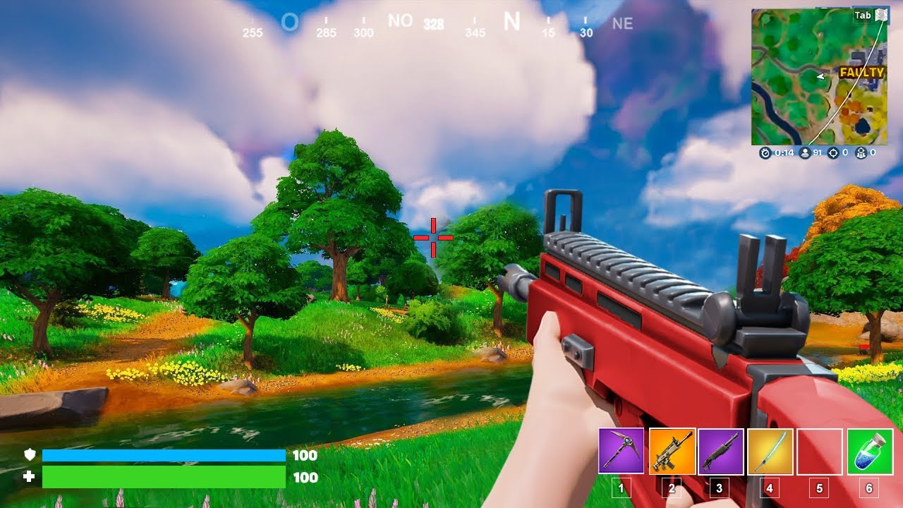 Fortnite just added first person mode.. - YouTube