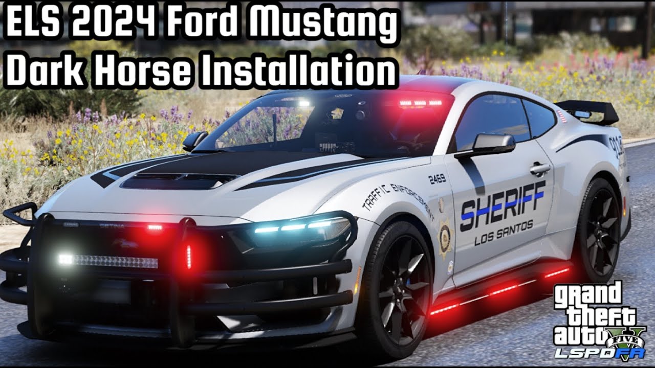 GTAV LSPDFR | ELS 2024 Ford Mustang Dark Horse Installation - YouTube