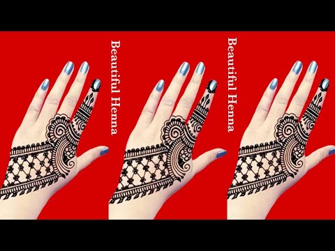 Arabic Mehndi Design For Back Side Of Hand Ll Beautifulhenna Youtube