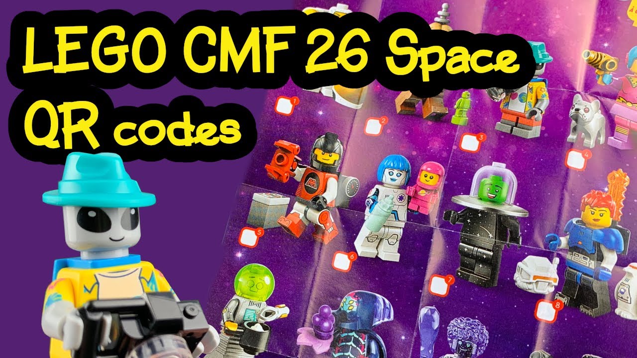 LEGO Minifigures Series 26 Space QR codes guide - YouTube