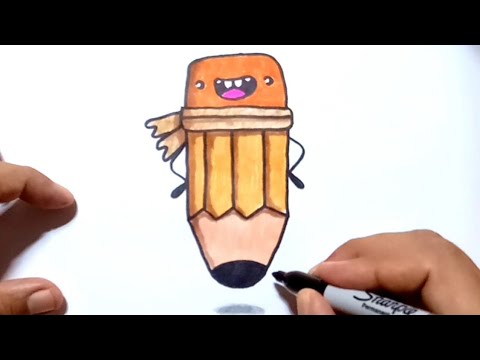 How to draw a pencil draw so cute | Zed cute drawings - YouTube