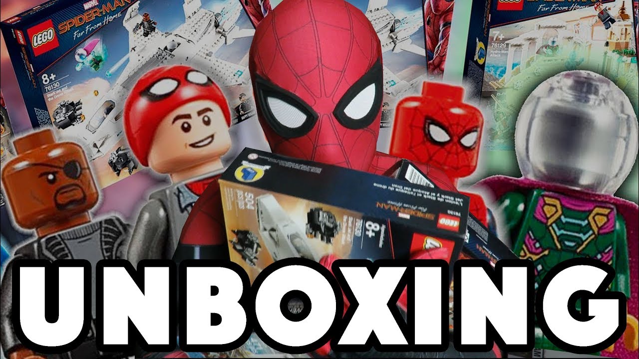 ABRIENDO TODOS LOS LEGO DE SPIDERMAN FAR FROM HOME / NAVY - YouTube