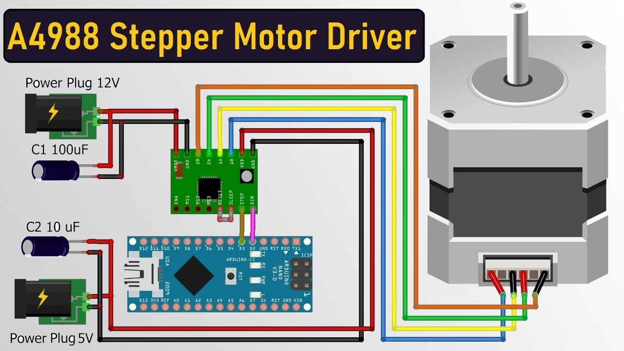 Nema 17 Stepper Motor Schematic