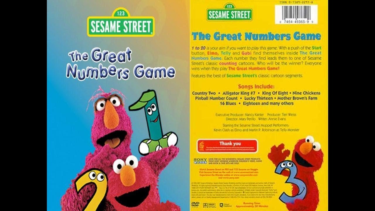 Sesame Street The Great Numbers Game DVD Cover