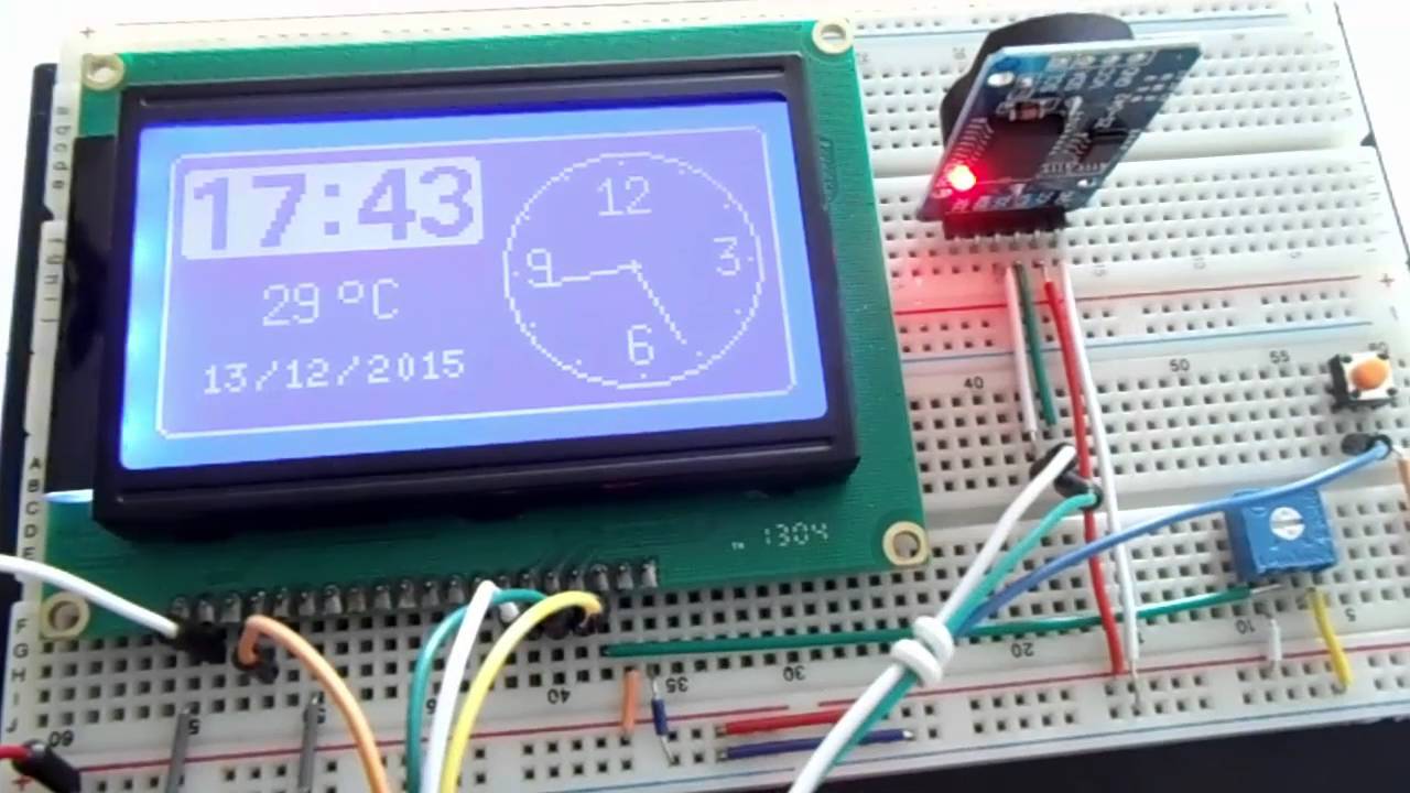 Arduino Real Time Clock And Temperature Monitor Using The DS3231 RTC ...