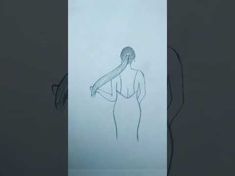 very easy girl drawing/how to draw a girl/simple drawing/girl drawing# ...