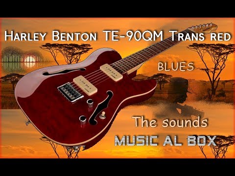 Harley Benton  TE-90 QM Trans Red  The sounds