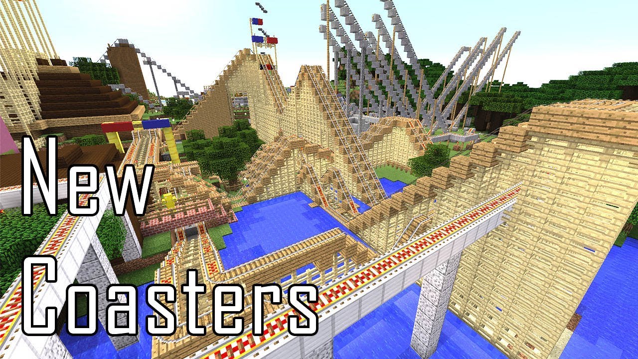 Minecraft: New Realistic Roller Coasters - YouTube