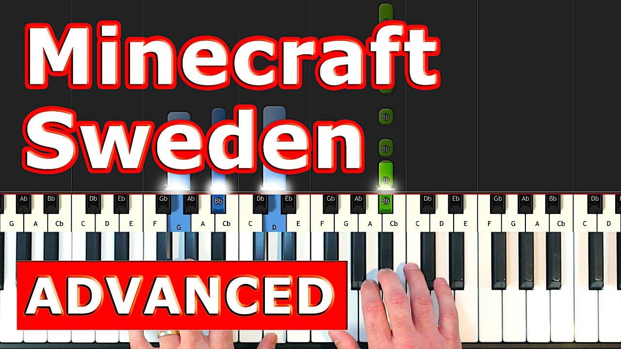 Minecraft - Sweden - Piano Tutorial - Sheet Music - YouTube