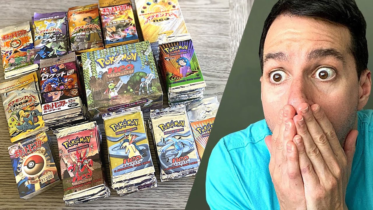 *WOMAN FINDS TIME CAPSULE OF POKEMON CARDS PACKS IN STORAGE!* Opening ...