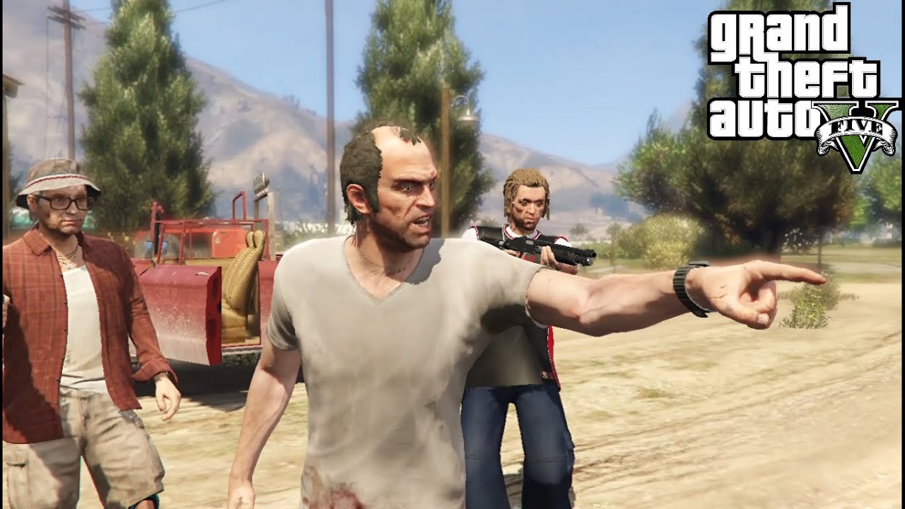 Trever Entry when he come to know Michael is Alive :- Grand Theft Auto ...