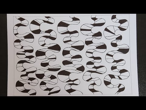 Pattern 72|How to draw patterns|zentangle pattern|doodle pattern ...