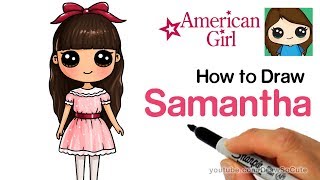 How to Draw Samantha Easy | American Girl Doll