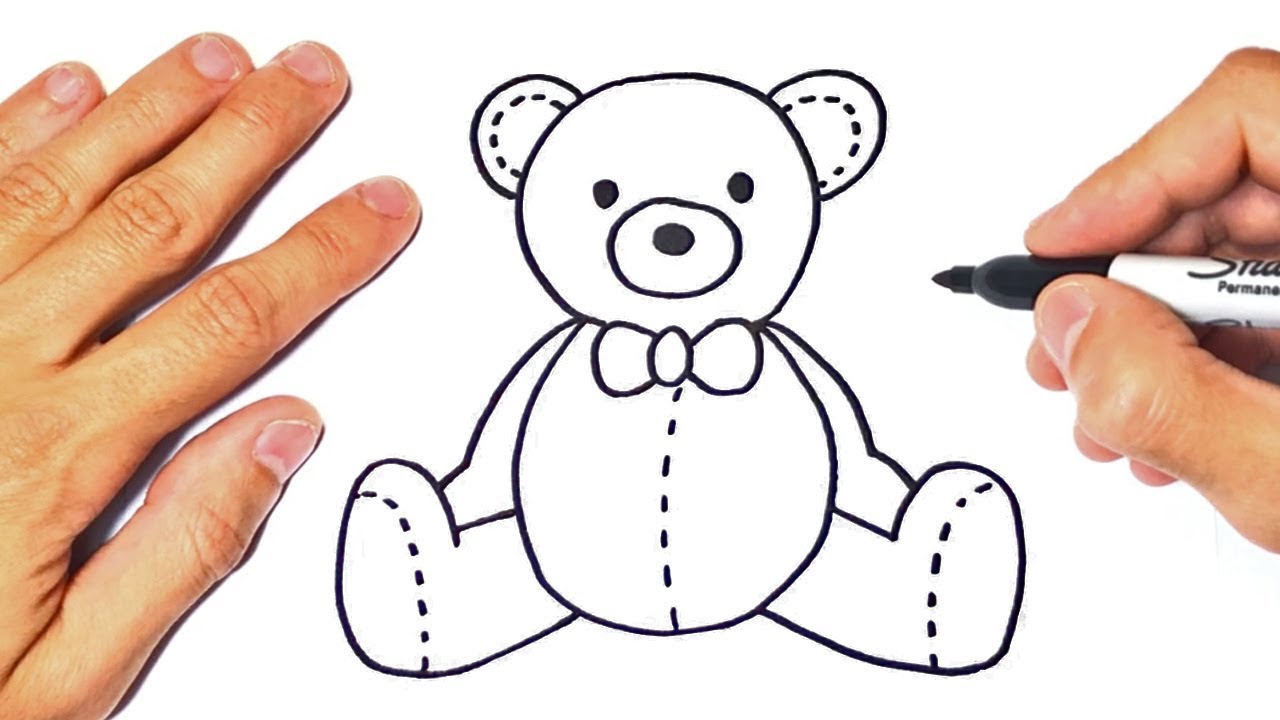 How to draw a Teddy Bear Step by Step | Drawings Tutorials - YouTube