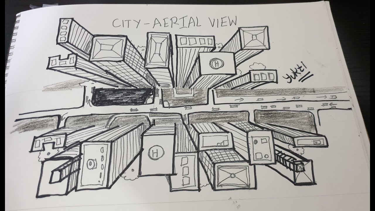 Update more than 76 city view sketch latest - seven.edu.vn