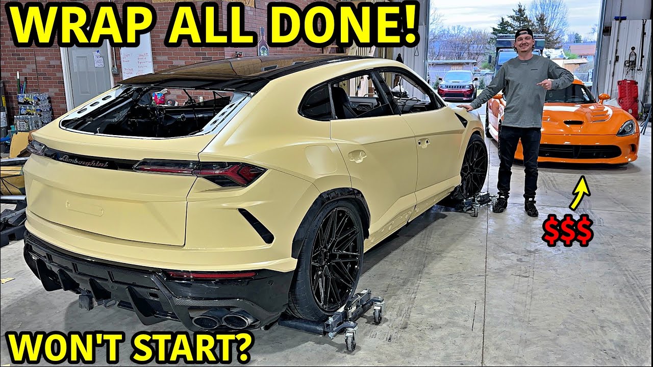 Finishing Our Wrecked Lamborghini Urus Without Ever Starting It!!! - YouTube