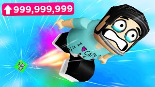 I jumped 999,999,999 FEET in Roblox JUMPING LEGENDS..