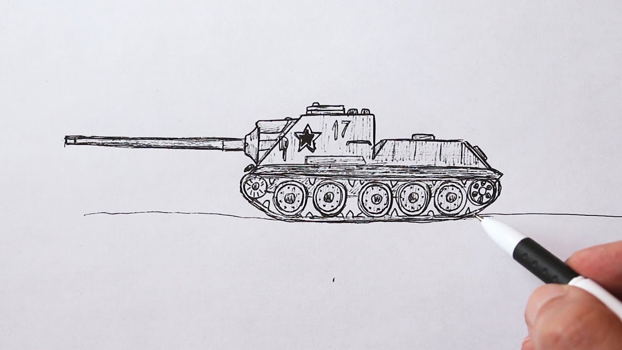 How to draw a tank how to draw a military boat - remotefalo