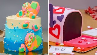 Beautiful Heart Shape Cake Decorating Ideas | Tip For Round Cake To Heart Cake Design