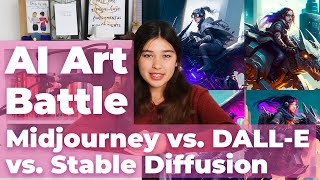 Generative AI Art Battle: Midjourney vs. DALL-E vs. Stable Diffusion