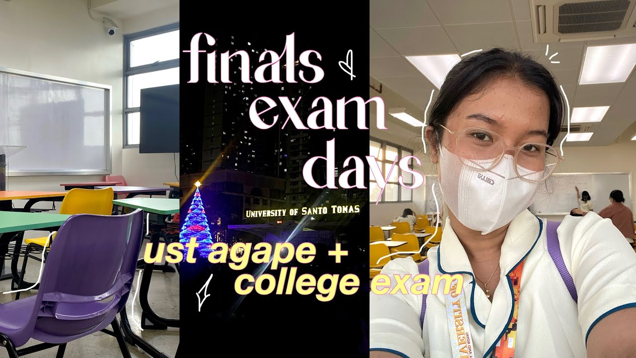 uni vlog ep5: UST-SHS f to f FINALS Exams 🐯| UST AGAPE | College ...