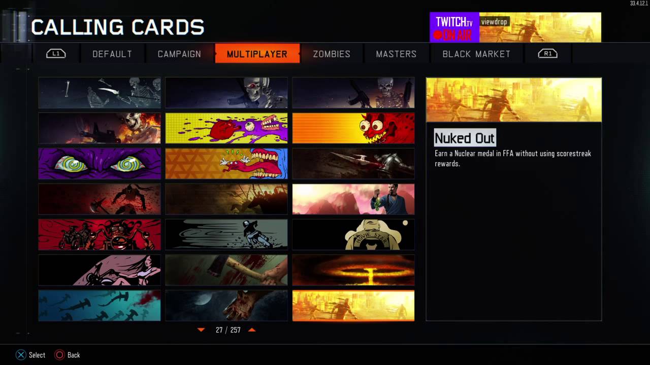 Black Ops III Nuked out calling card - YouTube