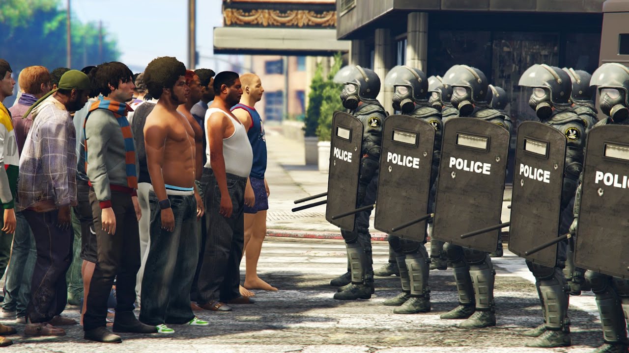 RIOT POLICE!! (GTA 5 Mods) - YouTube