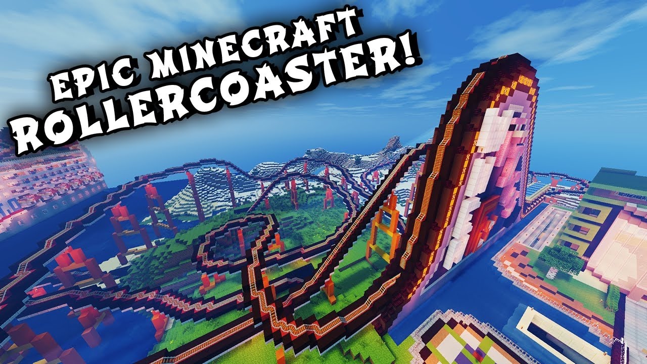 MINECRAFT: ROLLER COASTER 360° VR + DOWNLOAD - YouTube