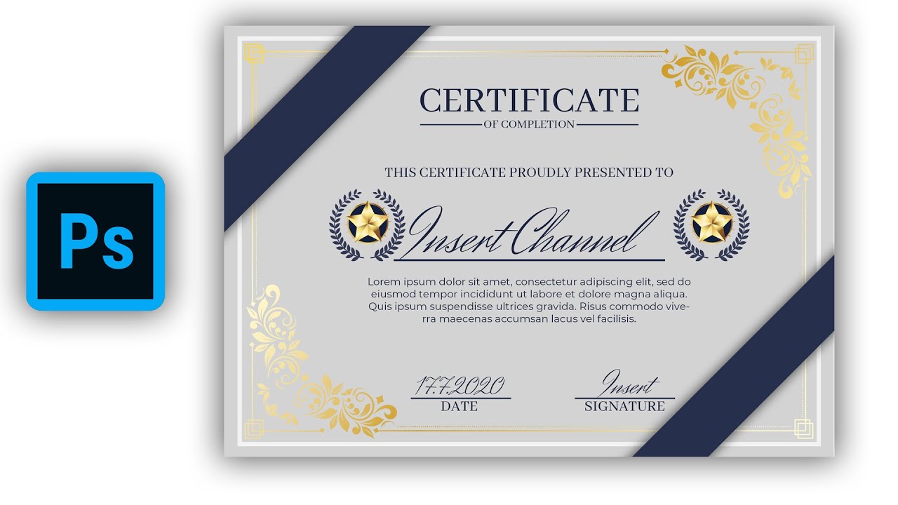 Free certificate templates for photoshop - exceltyred