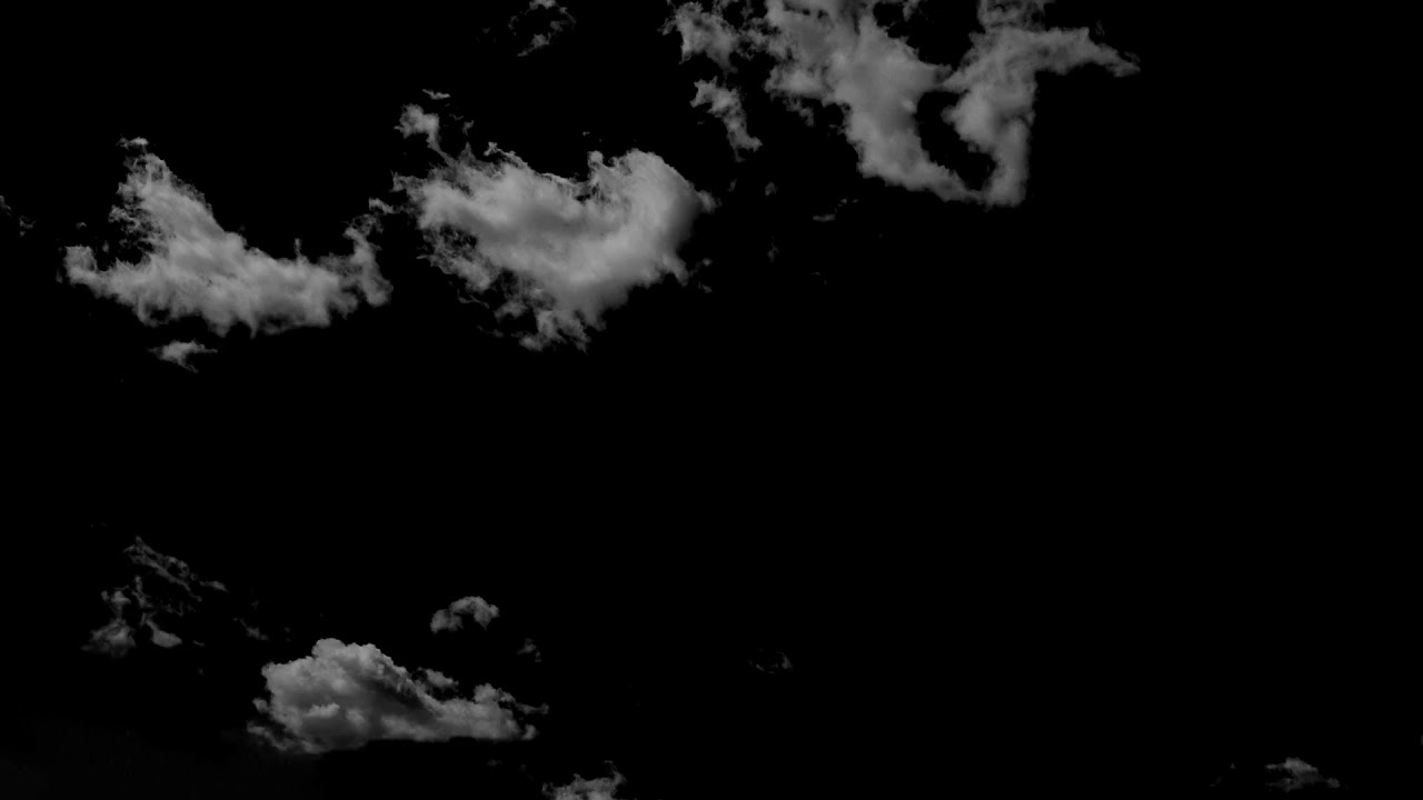 Black Screen Sky Effect background Video Clouds Moving Time Lapse ...