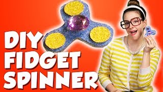 DIY Fidget Spinner! How to Make A Fidget Spinner Toy! | Arts & Crafts with Crafty Carol