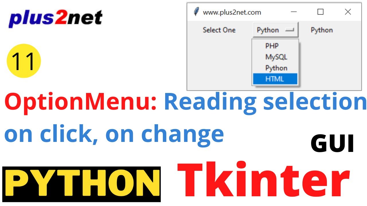 Với OptionMenu trong Python, bạn có thể dễ dàng tạo ra các menu tùy chỉnh để đơn giản hóa lựa chọn cho người dùng. Những hình ảnh liên quan sẽ cung cấp cho bạn một cái nhìn tổng quan về cách OptionMenu hoạt động và cách tạo ra các menu linh hoạt cho các ứng dụng của bạn.