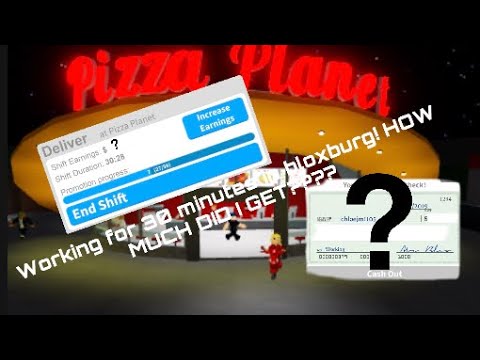 Working for 30 minutes in bloxburg | HOW MUCH MONEY DID I GET ...