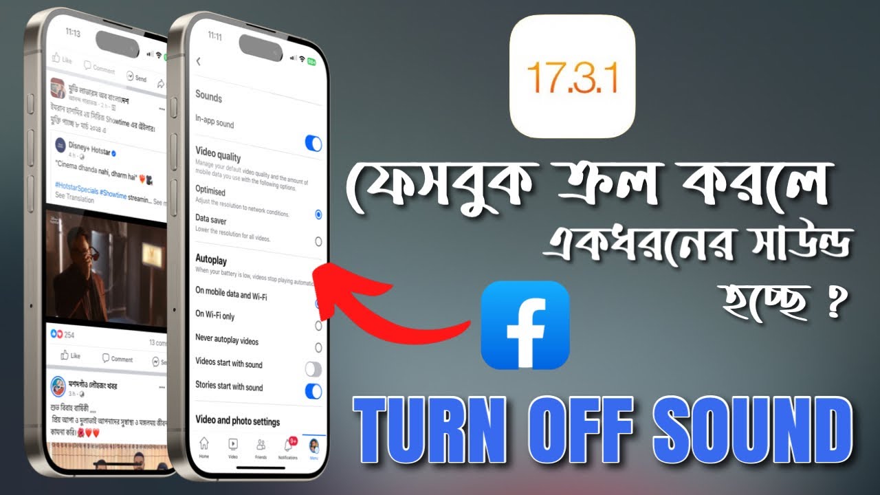 Facebook Sound Turn Off | How To Turn OFF Facebook Sound on iPhone ...