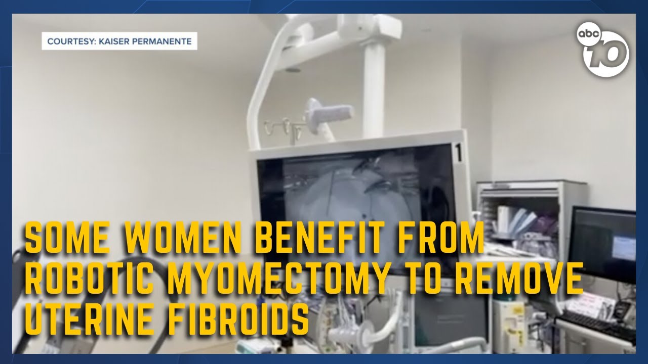 Fibroids treated with robotic myomectomy - YouTube