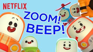 Cars & Vehicles Song for Kids  Zoom! Beep! | Netflix Jr Jams