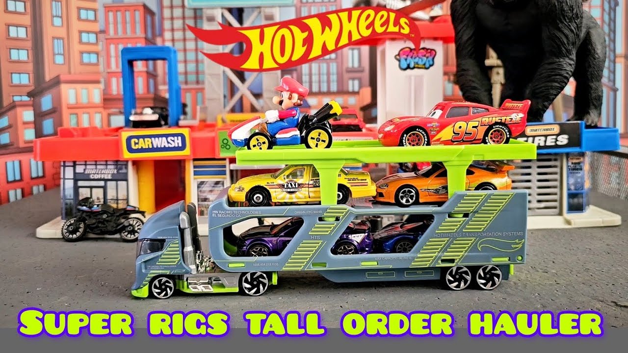 UNBOXING Hot Wheels super Rigs Tall Order Hauler. - YouTube