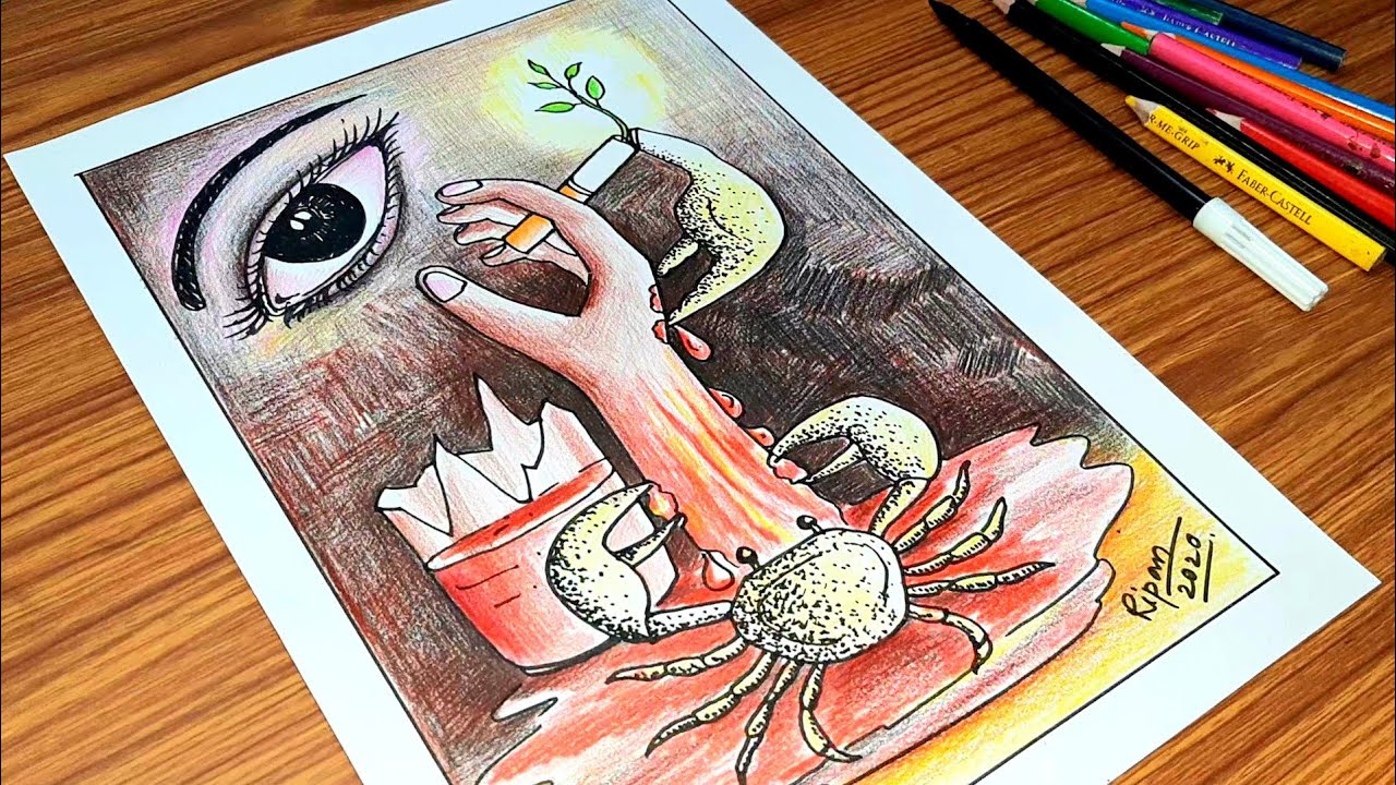 Discover 125+ cancer drawing ideas latest - seven.edu.vn