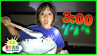 DO NOT MAKE FLUFFY SLIME AT 3am or 3pm! Omg so scary 3am Challenge