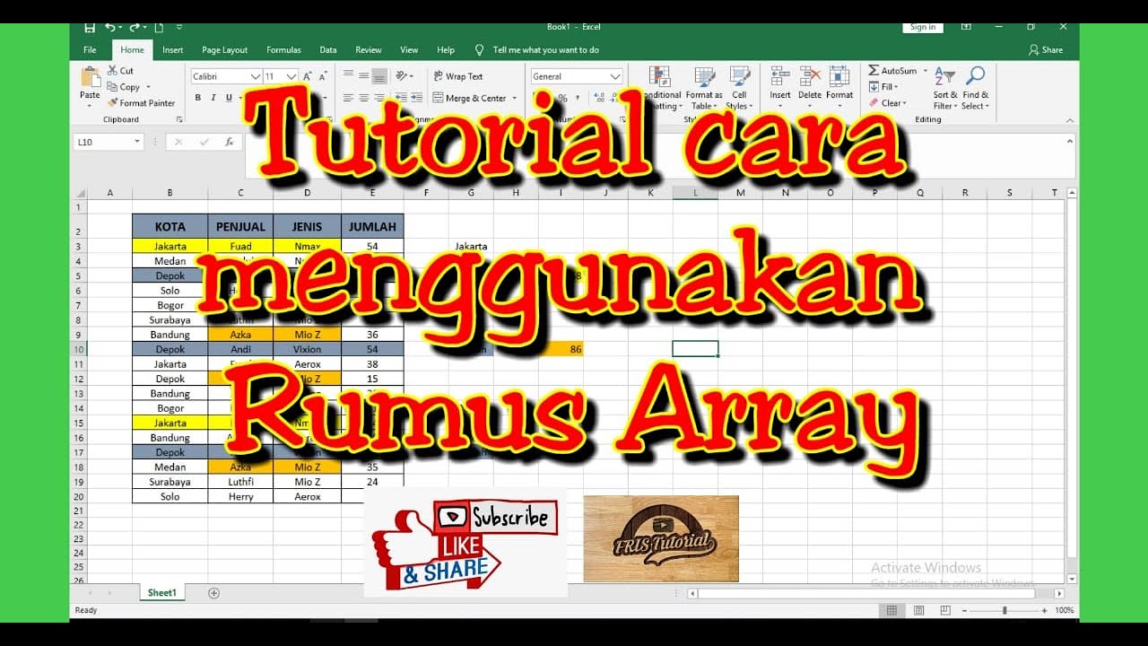 Rumus Array Excel Mencari Nilai Positif Terkecil - Riset