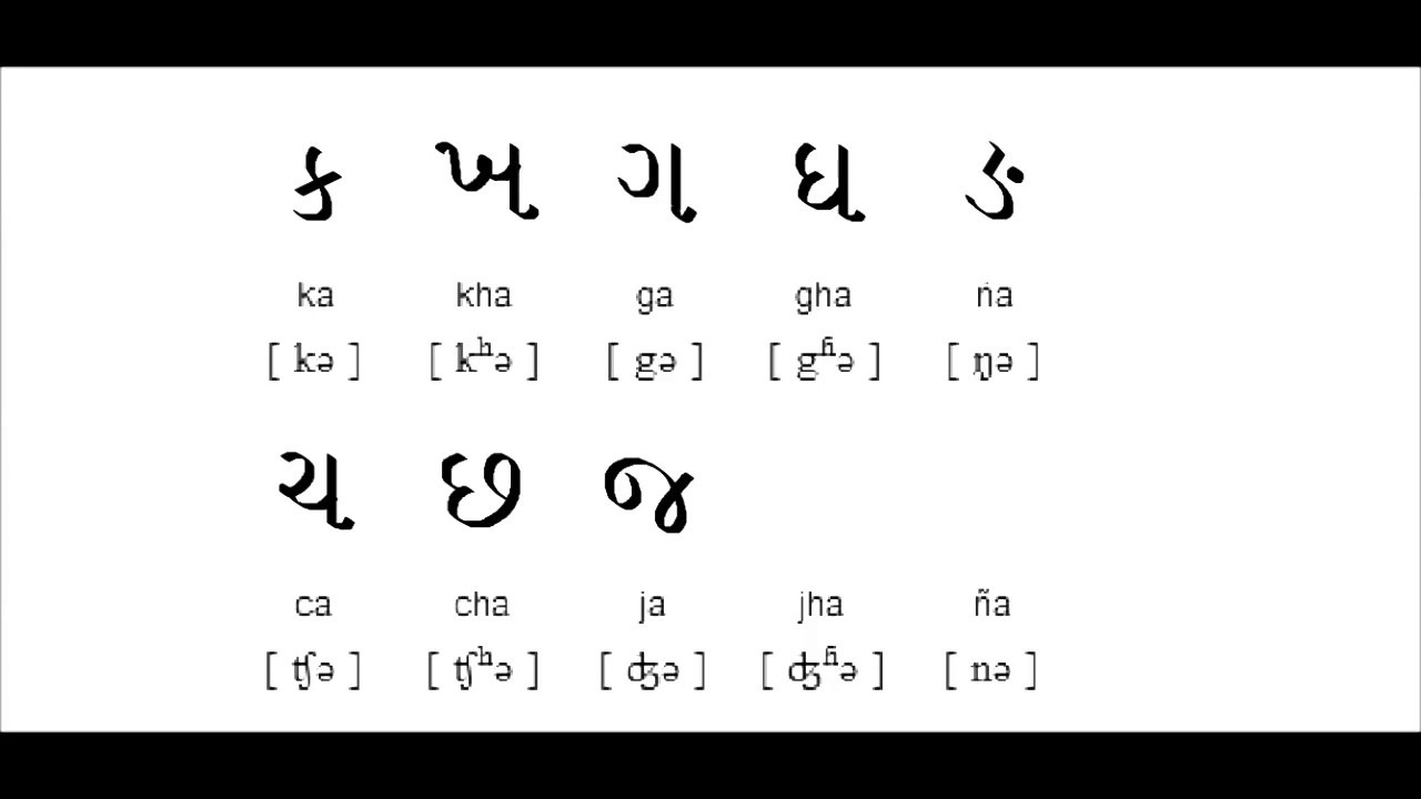 How To Write Gujrati Alphabet Learn Gujrati Language