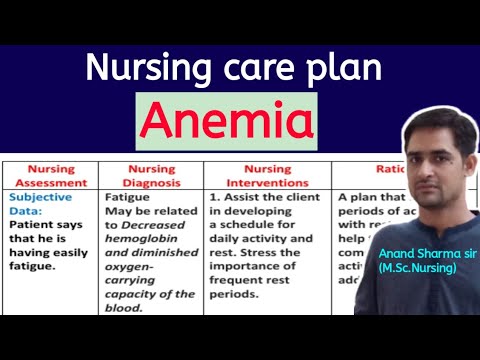 Nursing care plan on Anemia// Anemia nursing care plans#nursingcareplan ...