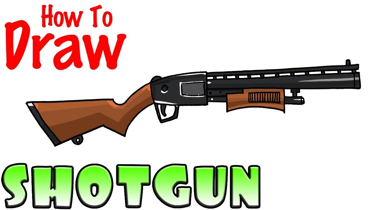 How To Draw Heavy Shotgun From Fortnite Printable Step By Step Drawing ...