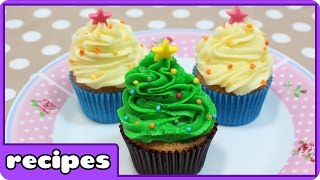 DIY Christmas Treats | Christmas Tree Cupcakes | Learn How To Cook With HooplaKidz Recipes