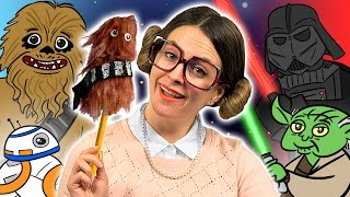 Star Wars Chewbacca Pencil Topper Craft | Arts And Crafts With Crafty Carol At Cool School