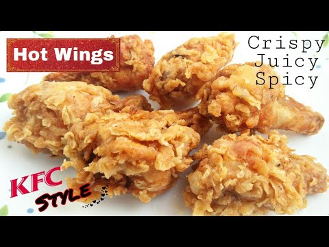 Kfc Style Hot Wings Crispy Chicken || Homemade Spicy & Juicy Chicken Wings  Recipe || 4K - Youtube