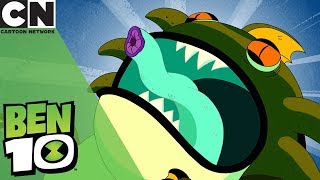 Ben 10 | Ultimate Giant Water Lizard Attacks! | Cartoon Network