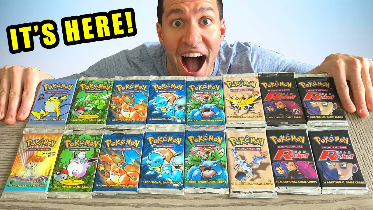 *THE $1000 POKEMON CARDS OPENING!* Vintage Booster Packs! - YouTube