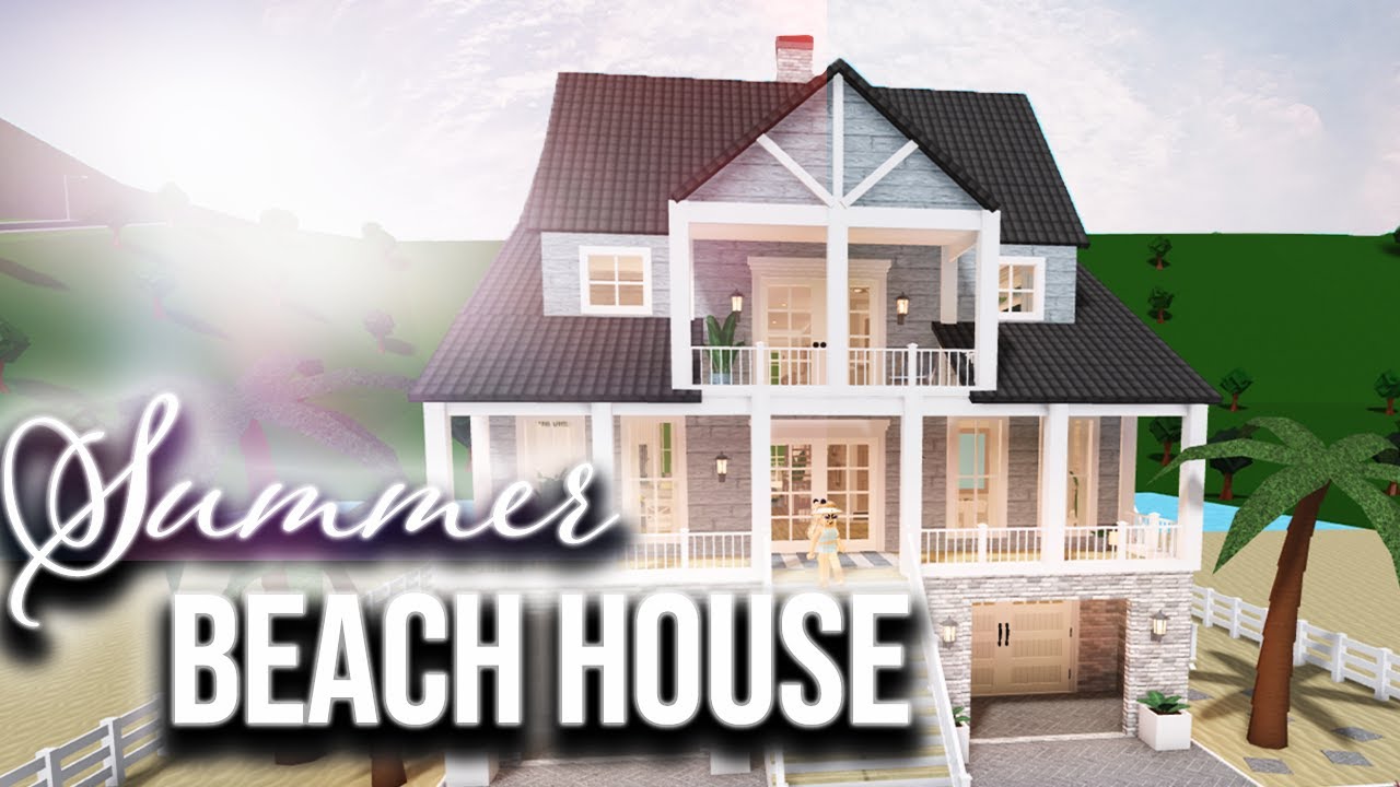 Bloxburg Beach Budget House K House Build Beautiful House Plans ...