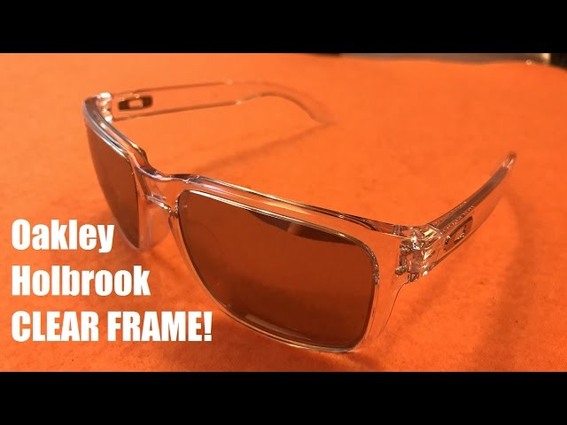 Oakley Holbrook Clear Frame Sunglasses: Chrome Iridium Lens Review! -  YouTube